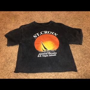 brandy loose cropped top